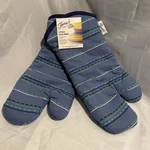 2 Fiestaware Stripe Kitchen Oven Mitt Holder Nwt Cotton. Fixed Price $24.95.