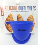 Art & Cook Silicone Oven Mitts, Set Of 2, Blue. Fixed Price $5.95.