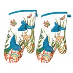 Set Of 2 Seas The Day Mermaid Tails, Fish, & Coral Oven Mitts, By Kay Dee. Fixed Price $17.97.