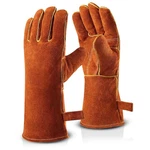 Ozero 932 F Heat Resistant Gloves: 14-INCH Cowhide Leather Welding. Fixed Price $35.87.