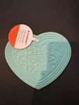 Le Creuset Cool Mint Heart Silicone Trivet Hot Pad Potholder Authentic Rare Nwt. Fixed Price $44.99.