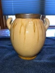 Global Views Boho Art Pottery Vase Crackle Glaze Vessel Handle Flower 7. Fixed Price $44.99.