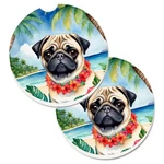 Carolines Treasures DAC6503CARC 2.5 X In. Pug Luau Cup Holder Coaster.... Fixed Price $23.36.