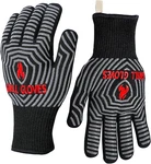Quwin Bbq Gloves, Oven 1472 Extreme Heat Resistant, Grilling Sili. Fixed Price $23.99.
