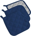 Dii Basic Terry Collection Quilted 100% Cotton, Potholder, Nautical Blue, 3 Piec. Fixed Price $25.36.