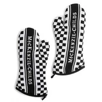 Mackenzie Child's Oven Mitts Black & White Courtly Check New. Fixed Price $59.99.