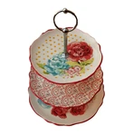 The Pioneer Woman Farmhouse 14" Blossom Jubilee 3 Tier 8" 10"12" Cupcake Tray. Fixed Price $32.99.