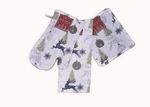 Holiday Reindeers 3 Pc Kitchen Set Potholder Oven Mitt & Towel 100% Cotton. Fixed Price $8.95.