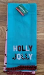 Christmas Holiday Holly Jolly & Peppermint Candy Cane Kitchen Towels Set Of 2. Fixed Price $8.39.