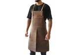 Handmade Split Leg Leather Apron For Chef Kitchen Bbq & Bar. Fixed Price $129.99.