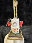 Kiss The Cook S'mores Angel - Oven Mitts, Graham Wings, Halo, Wire Whisk, Apron. Fixed Price $9.99.