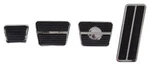 Gm, Chevy & Pontiac "disc" Brake, Clutch Gas Pedal Pad Set W/ Stainless Trim. Fixed Price $36.95.