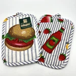 Barth & Dreyfuss Potholders Hamburger Ketchup Picnic Park Bbq Set Of 2 Nwt. Fixed Price $12.99.