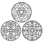 Chefbee 3PCS Silicone Trivet Mat Flexible Non-slip Heat Resistant Gray. Fixed Price $12.25.