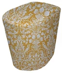Gold Floral Damask Food Processor Cover (sizing Chart Item Description). Fixed Price $25.00.