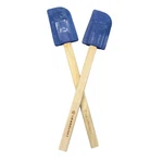 Creuset Blue Silicone Spatulas With Wood Handles Of 2 Kitchen Tools. Fixed Price $24.99.