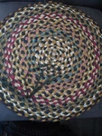 Chair Pad Braided 100% Natural Jute Tie-on Round 15.5"-EARTH Rugs. Fixed Price $22.95.