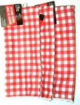 Home Collection Red Plaid Check Kitchen Towel Lot Of 3. Fixed Price $9.73.