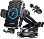Wireless Car Charger With Phone Holder Mount, 15W Fast Charging Auto Clamping. Fixed Price $40.95.