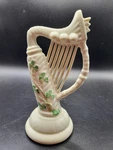 Vtg Beleek Ireland Porcelain Shamrock Design 8.25 Irish Celtic Harp Figurine. Fixed Price $47.49.