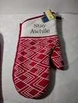 Oven Mitt, From Home Collection 7X13 'stay Awhile' Win Championship #87254. Fixed Price $8.99.