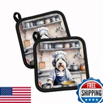 Caroline's Treasures Carolines Old English Sheepdog The Chef Pair Of. Fixed Price $34.42.