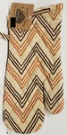 Kitchen Jumbo Cotton Oven Mitt, 13", Brown Zigzags Beige,reversible,beehive. Fixed Price $8.99.