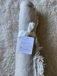 Pottery Barn Flax Linen Frayed Table Throw X50 Absolutely Beautiful!!. Fixed Price $98.50.