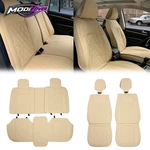 Universal Car Covers 04 Style Front& Rear 5 Seats Full Set Beige Pu Leather. Fixed Price $79.99.