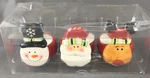 Set Of 3 Ceramic T-lite Candle Holders Cvs Pharmacy Snowman Santa Reindeer. Fixed Price $7.99.