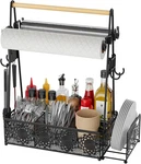 Camping Utensil Grill Holder: Bbq Condiment Griddle Kitchen Organizer With Handl. Fixed Price $35.99.