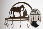 Hang Pots And Pans Small Kitchen Rustic Western Praying Cowboy Design. Fixed Price $44.72.