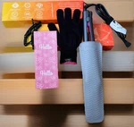 Angenil Professional Titan. Flat Iron 1 In., Adj. Temp. Silicone Mat Pouch,glove. Fixed Price $41.25.