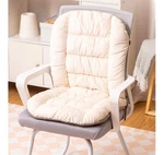 Plush Chair Cushion With Ties Soft Seat Pad Backrest White Dorm Desk Rocking. Fixed Price $24.99.