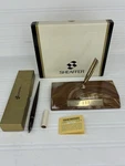 Vtg Sheaffer Onyx Desk Set Pen Holder In Box Mid-century Usa *monogram (kdb). Fixed Price $64.88.