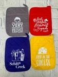 Funny Oven Mitts Heat Resistant With Quilted Liner Pot Holders Pockets. Fixed Price $25.00.