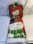 3PC. Snowman Kitchen Set - TOWEL/2 Potholders/brand New!!. Fixed Price $10.50.