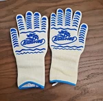 932 Extreme Heat Resistant Bbq Oven Safety Gloves - EN407 White Long Cuff B1. Fixed Price $16.99.