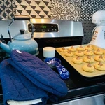 Williams-sonoma Taupe Kitchen Oven MITT(1). Fixed Price $30.15.