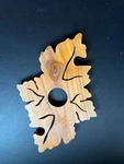 Handcrafted Large Leaf Wooden Trivet 10X6 Farmhouse Cottage Core Rustic. Fixed Price $11.02.