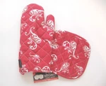 Two Lumps Of Sugar - Oven Mitt And Potholder Set Paisley Spray Red New. Fixed Price $14.95.