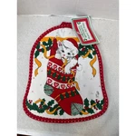 Nwt Vtg Cecil Saydah Co Christmas Bell Shaped Pot Holder Red Kitten Stocking. Fixed Price $10.00.