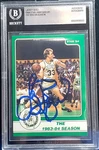 1984 Star #11 Larry Bird Autographed Celtics Card (beckett Slabbed) 8503. Fixed Price $349.00.