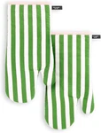 Kate Spade New York Botanical Stripe Oven Mitt 2-PACK Set, 7" X 13", Green/pink. Fixed Price $34.20.