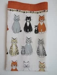 Vintage Cats Arrived Linen Tea Towel By Ulster - Kitty Kittens. Fixed Price $28.00.