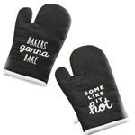 Be Our Guest Quilted Cotton Oven Mitts, Set Of 2. Fixed Price $20.15.