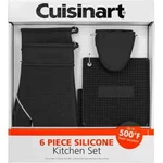 New Cuisinart 6-PIECE Silicone Kitchen Set Black Color. Fixed Price $25.00.