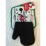 Disney Mickey Mouse Winter Christmas Pot Holder & Oven Mitt Set New. Fixed Price $14.95.