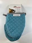 Kitchenaid Asteroid Mini Oven Mitt, 5.5"X8", Aqua Blue 2 Count G-04. Fixed Price $18.75.