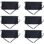 Boharers 6 Pack Server With 3 Pockets Black Waitress Aprons Half Waiter.... Fixed Price $29.02.